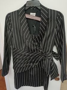 Armani Striped Pencil Skirt Set